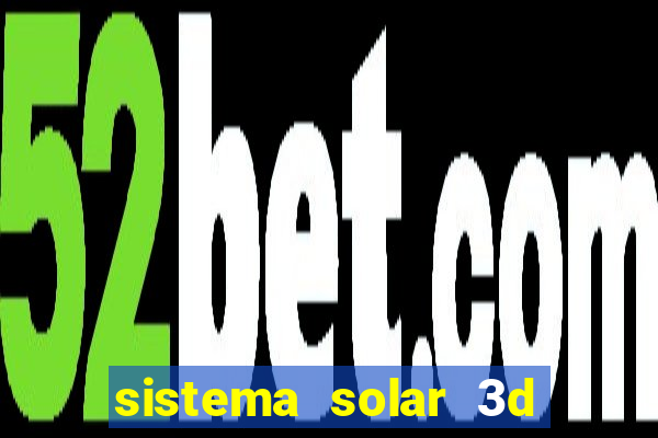 sistema solar 3d em movimento